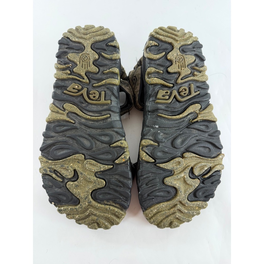 Teva Valkyrie Womens 9W Sport Sandals Black Olive Geometric Hiking Trail F08K7 - Picture 6 of 7